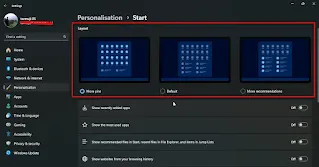 Merubah Layout Menu Start Windows 11