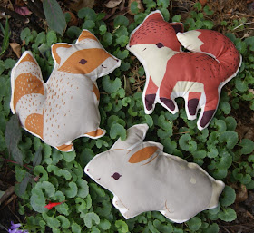 Acorn Trail Softies by Fabric Mutt