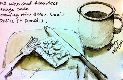 Mulled wine and coffee