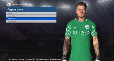 PES 2017 Face & Tattoo Ederson Moraes by Facemaker Ahmed El Shenawy