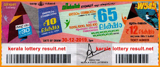 Kerala Lottery Result 30-12-2019 Win Win W-545