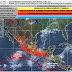 Durante la noche se prevén tormentas intensas en Nayarit, Jalisco, Colima, Michoacán, Oaxaca y Chiapas