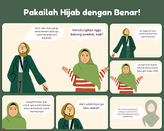 Komik Anekdot "Pakailah Hijab Dengan Benar!"