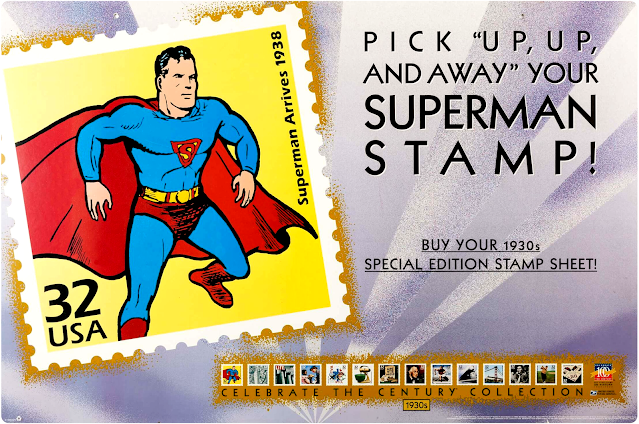 1998 USPS : Celebrate the Century - "Superman Arrives 1938" Stamp