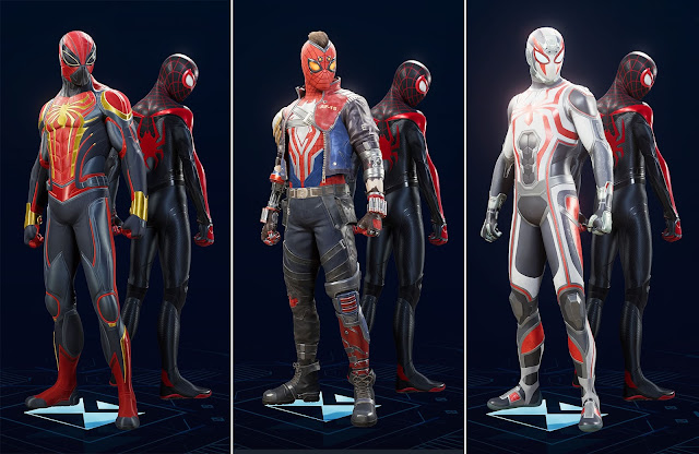 Costume Aurantia, Costume Apunklyptic, Costume Tattico PS5 Spider-Man 2