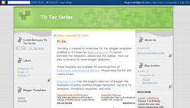 TicTac - 3 colom blogger beta template