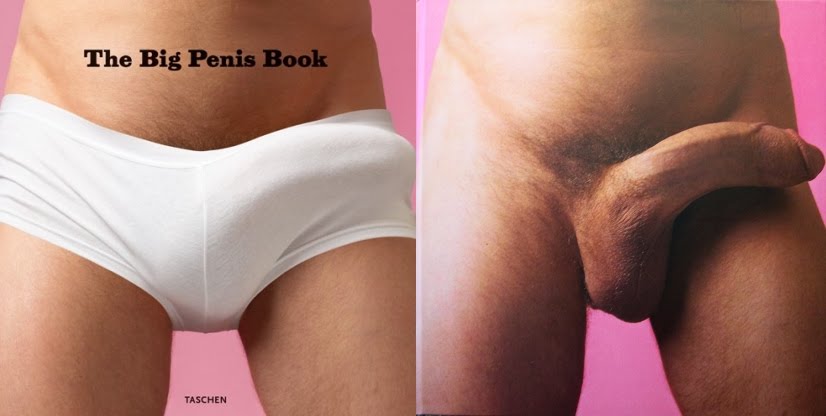 On the left The Big Penis Book with its discrete plastic cover 