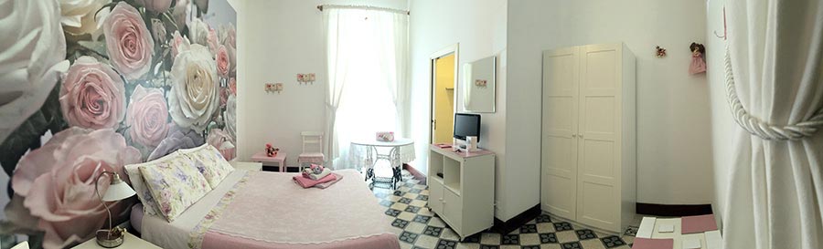 bed and breakfast con tre ampie stanze, ognuna con bagno interno