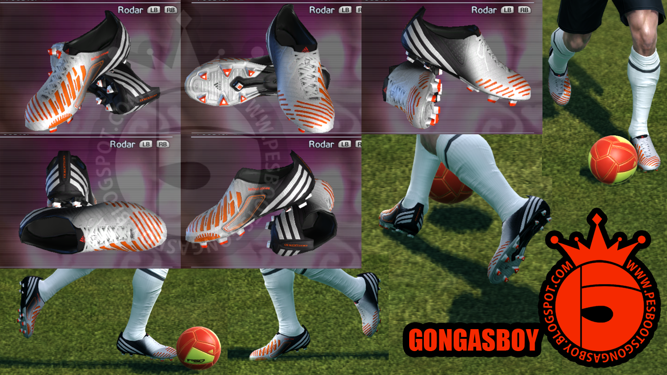 Pes Boots by Gongasboy  Adidas LZ   White Infrared   by GONGASBOY