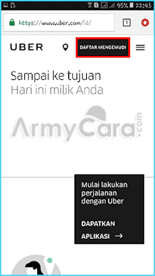 daftar Uber motor secara online