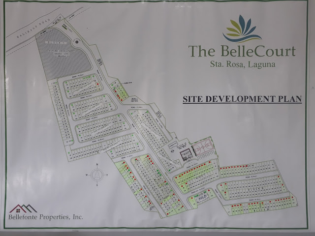 house and lot for sale map at bellecourt sta rosa laguna
