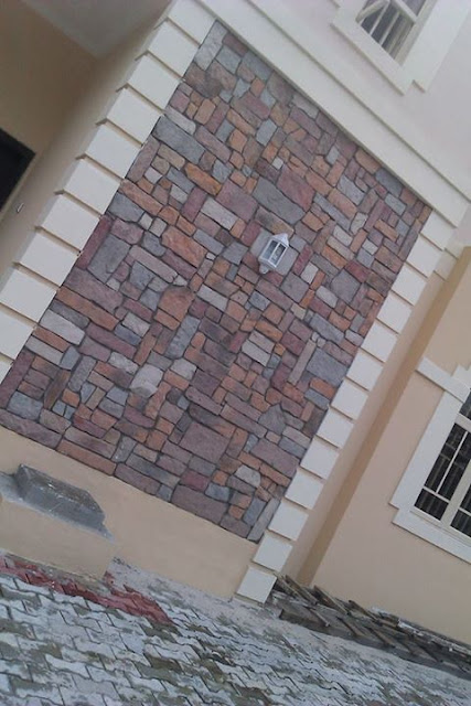 cobble stones on a building front