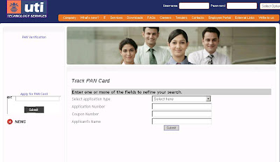 UTI PAN CARD STATUS