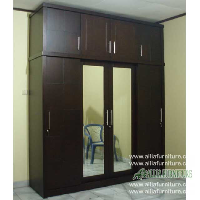  Lemari  pakaian  minimalis unit 4  pintu  4s Allia Furniture