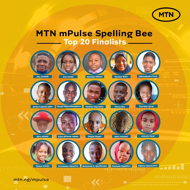 MTN Announces Top 20 Students for mPulse Spelling Bee Grand Finale