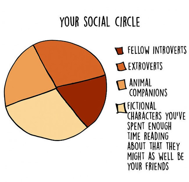 Your social circle - Astoundingly Accurate Diagrams Showing What It’s Really Like To Be An Introvert