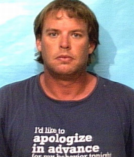 People Wearing Funny T-Shirts in Mug Shots