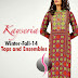 Kayseria Winter Pret Collection 2014 | Tops and Ensembles Dresses