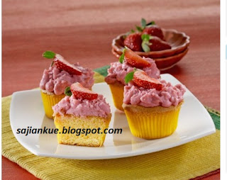 Resep Cupcake Jeruk Stroberi