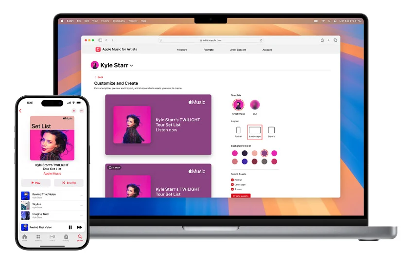 Apple Music 推出新工具，讓藝人自行發布演唱會歌單