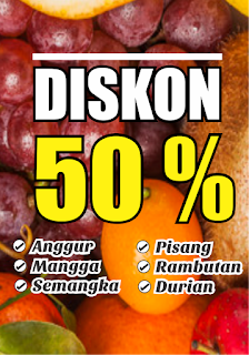 Banner Diskon Buah