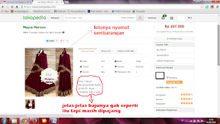 foto palsu produk di tokopedia