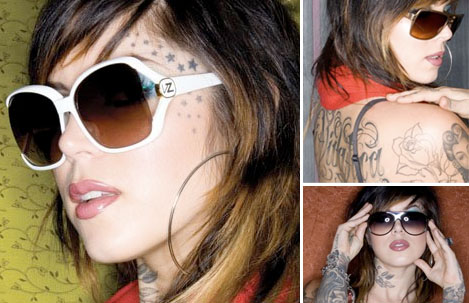 Kat Von D Face Tattoos If you the girls who want make a tattoos design 