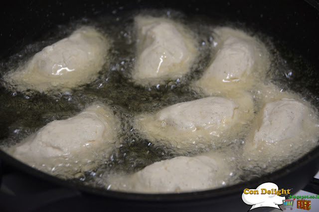 frying empanadas