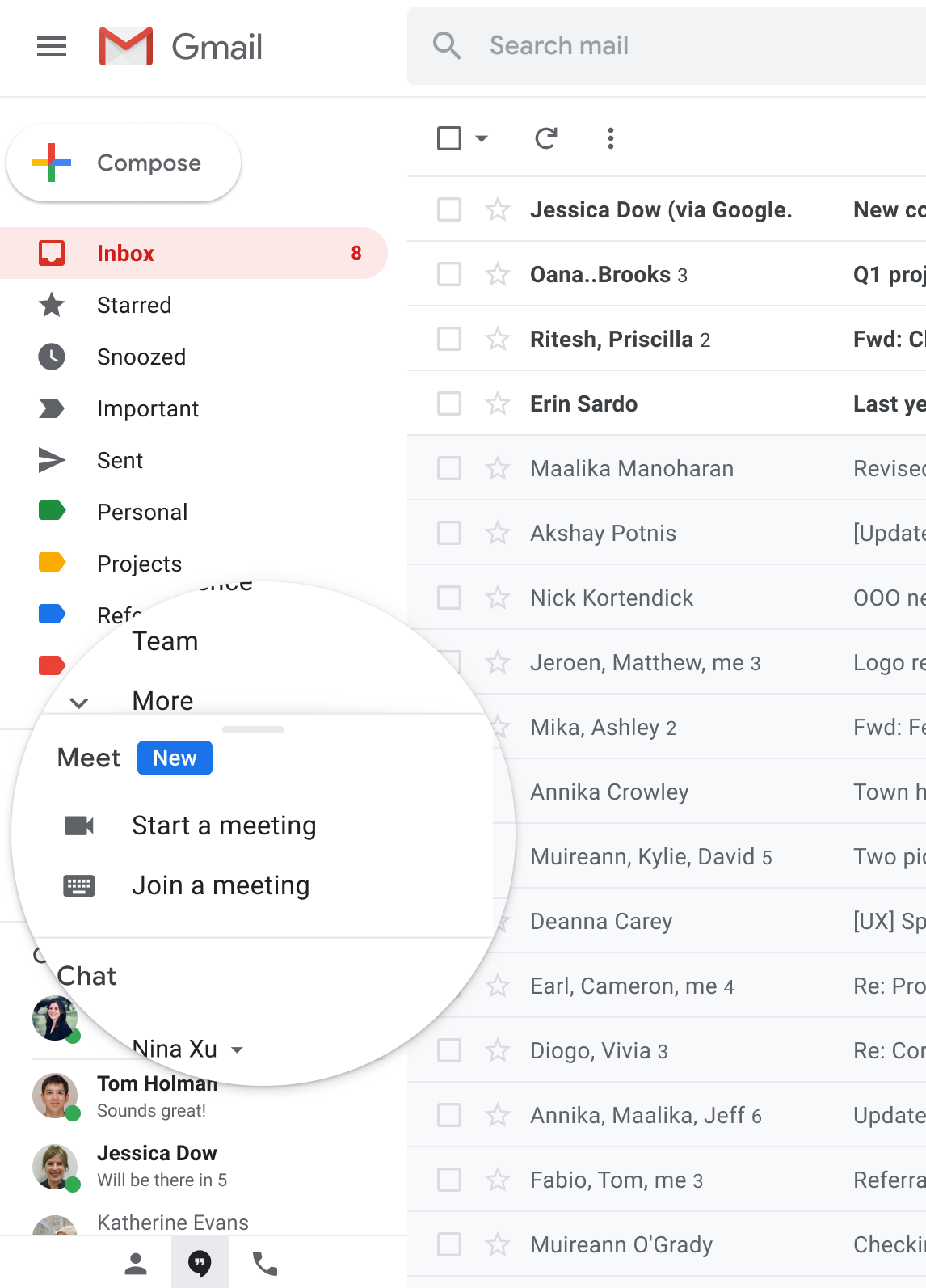 Google Workspace Updates Start Or Join A Google Meet Video Meeting Directly From Gmail