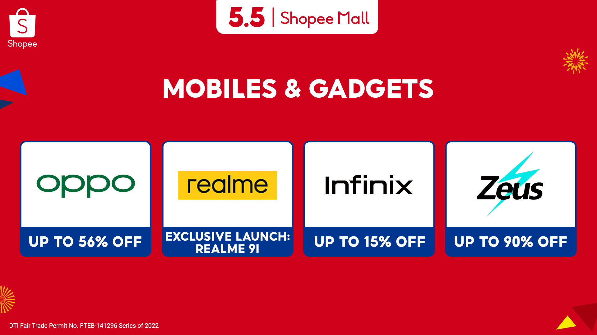 From 30% off on Dyson products to 56% off discounts at OPPO, here’s the ultimate guide to the most exciting brand deals that await at Shopee’s 5.5 Brands Festival!