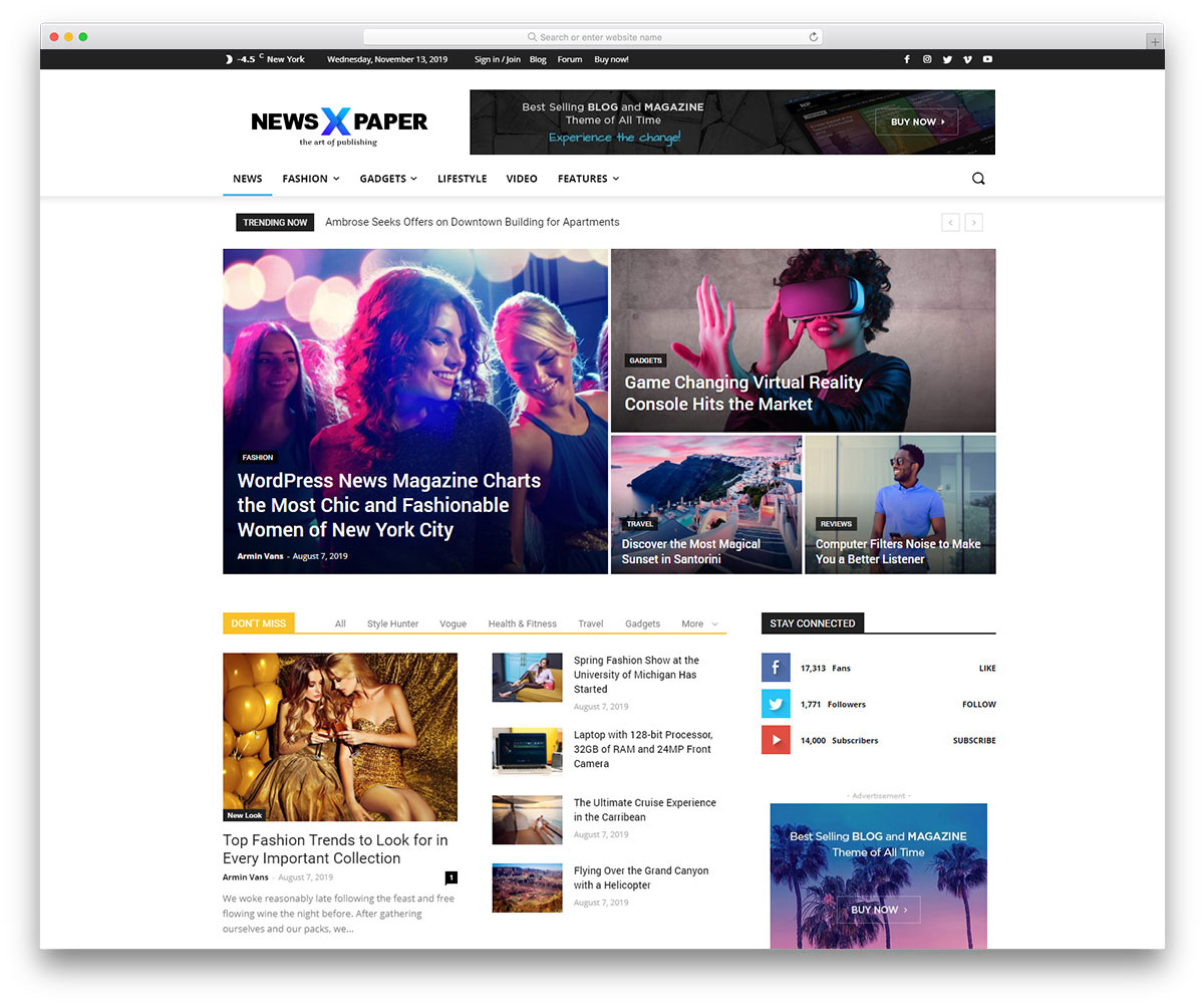 Newspaper - News & WooCommerce WordPress Theme