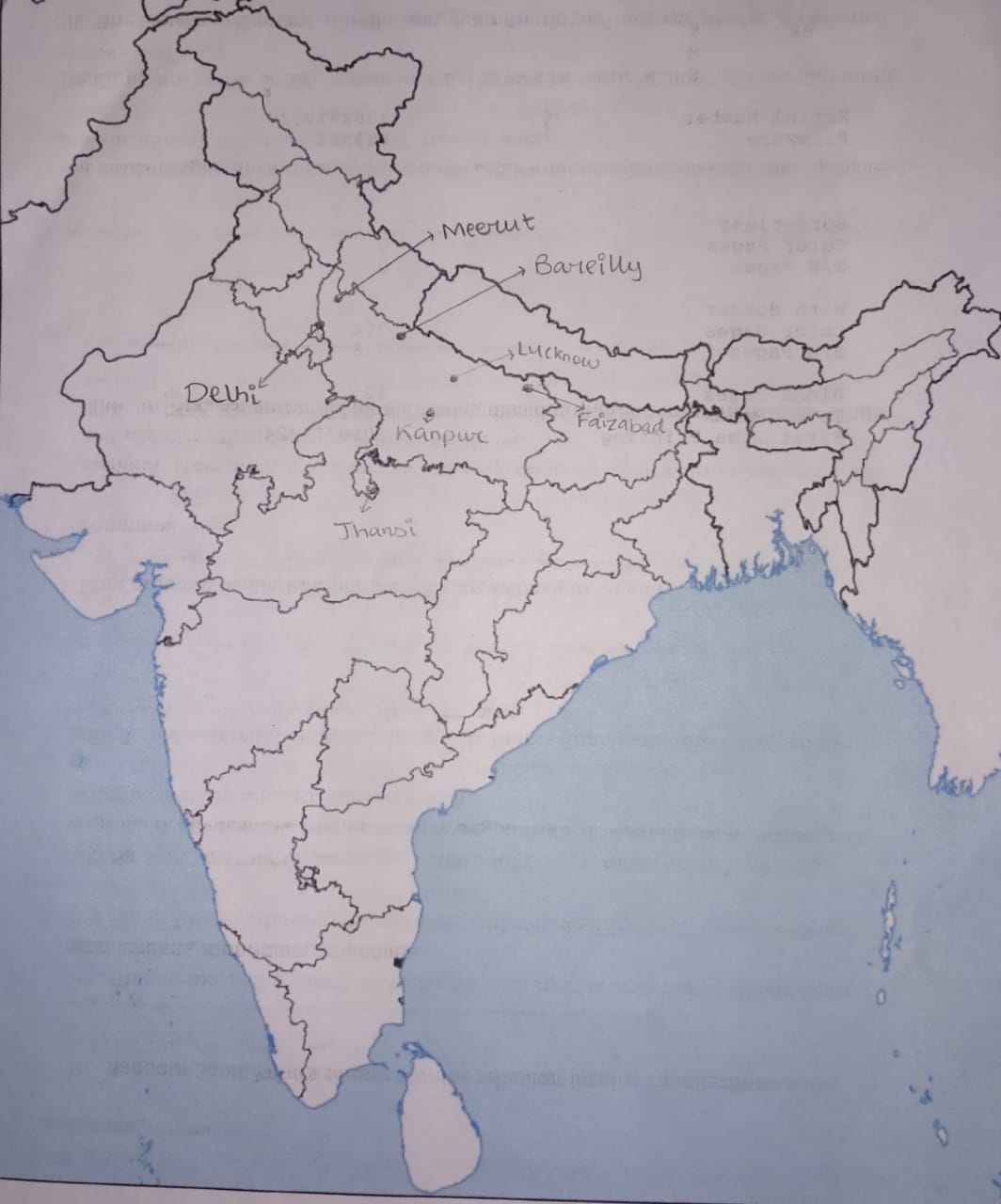 Diamond Atlas Class 8 Map Pointing