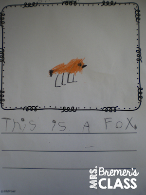 Lots of writing center activities and ideas for Kindergarten and First Grade- perfect for Daily 5 too! #kindergartenwriting #kindergarten #daily5 #writingcenter #writingcenters #writing