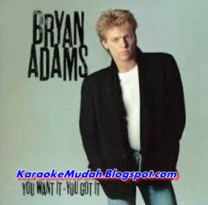 Lagu Karaoke Barat Bryan Adams - All For Love