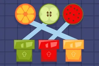 لعبة بازل تلوين الخطوط وتسيير الفواكه للزجاجة Fruits System