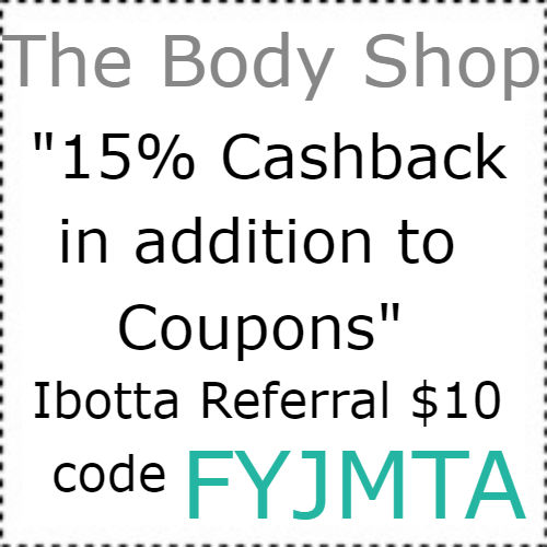 The Body Shop cashback Ibotta app, $10 Ibotta Code