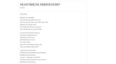Lirik Heartbreak Anniversary - Giveon dan Terjemahan Lagu