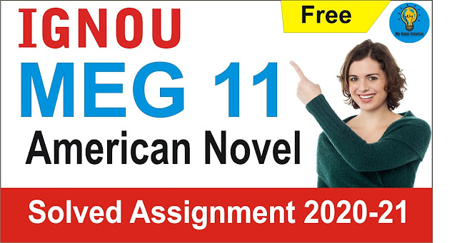 MEG 11 Solved Assignment; MEG 11 American Novel  Solved Assignment 2021 – 2021