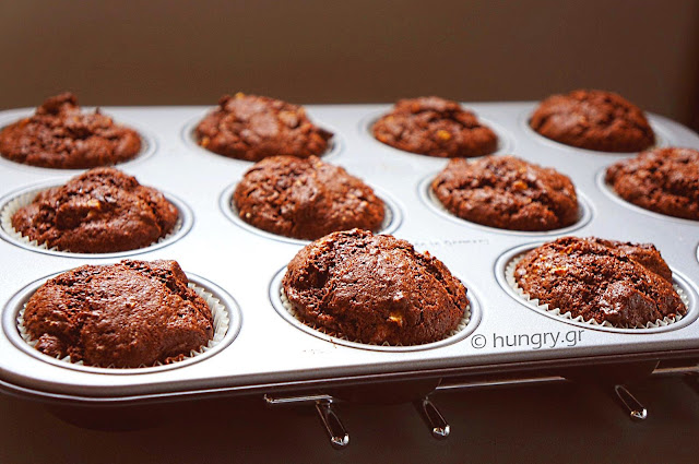 Double Chocolate Banana Muffins