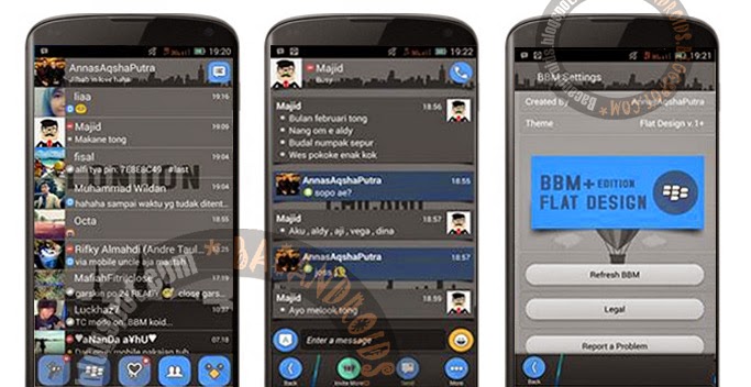 BBM+ Mod FlatUi Design New Version 2.6.0.30 Apk