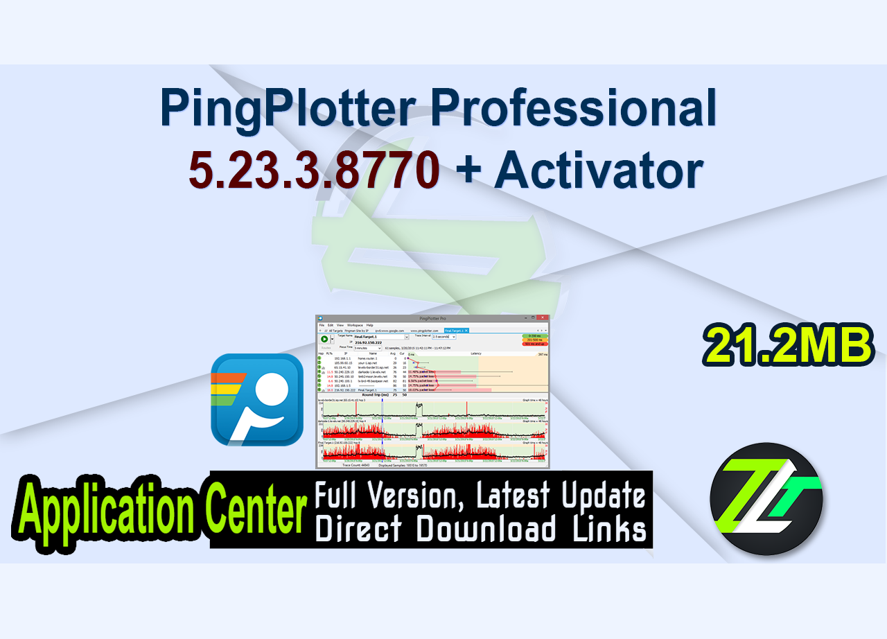 PingPlotter Professional 5.23.3.8770 + Activator