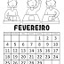 CALENDÁRIO PARA COLORIR 2024 I - FEVEREIRO