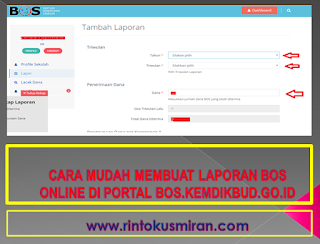 CARA MUDAH MEMBUAT LAPORAN BOS ONLINE DI PORTAL BOS.KEMDIKBUD.GO.ID