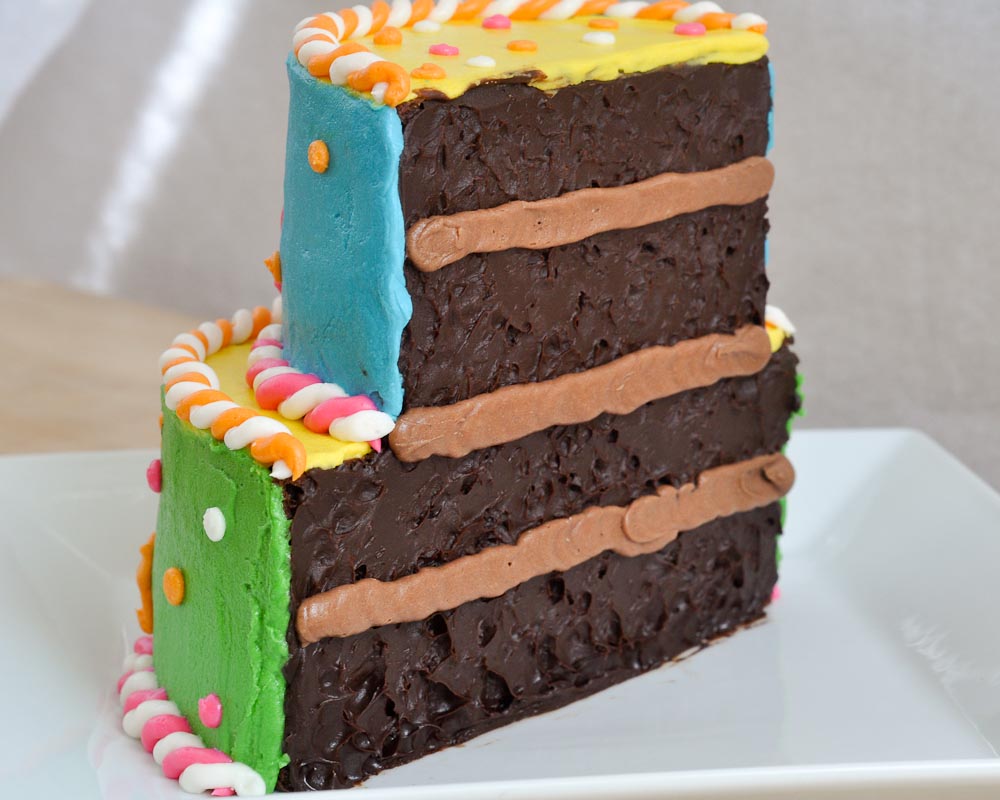 Beki Cook S Cake Blog Half Iced Half Birthday Cake