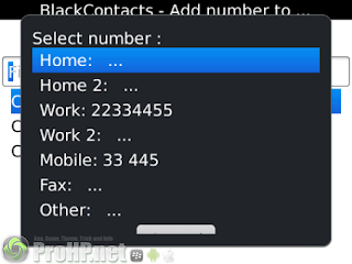 BlackContacts v0.2.3 for BlackBerry