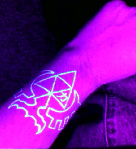 Triforce UV Tattoo. Triforce UV Tattoo. at 2:24 AM