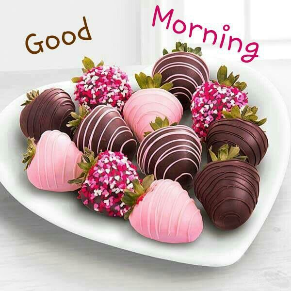 Romantic Love Good Morning Chocolate Image for Lovers & Couples