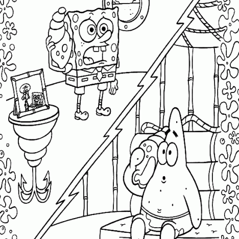 cartoons coloring pages spongebob and patrick coloring pages