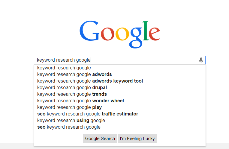 Google - How to Keyword research using Google Keyword Planner tool for SEO