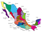 Mapa de México con División Política (division politica mexico)